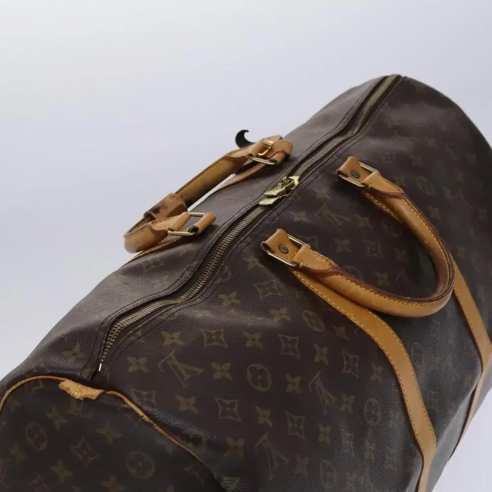 LOUIS VUITTON Monogram Keepall 55 Boston Bag M41424